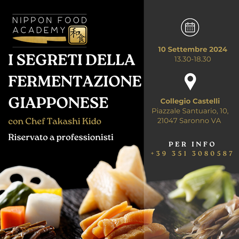 Corso professionale “I segreti della Fermentazione Giapponese” 10 Settembre 2024